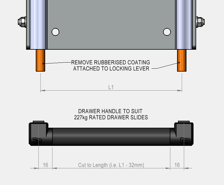 DMW Universal Drawer Handle Kit - Image 3