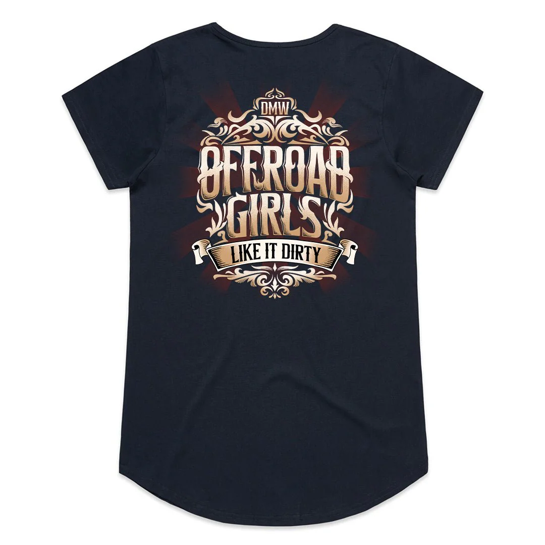 Offroad Girls Like It Dirty - Drive Like a Girl - LADIES T-SHIRT - Image 6